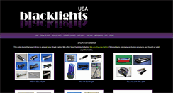 Desktop Screenshot of blacklightsusa.com